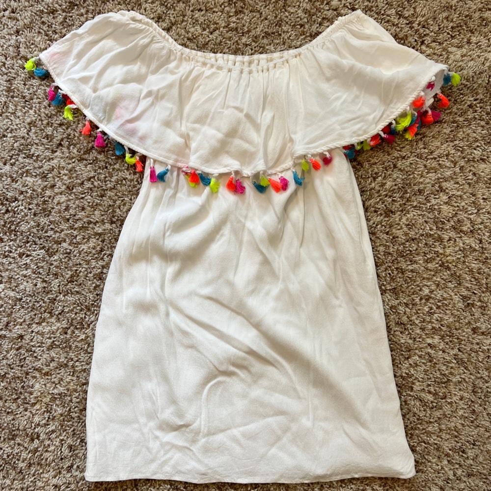 White off the shoulder dress